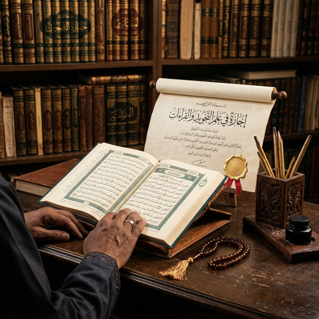 Authentic Tajweed Sanad and classical Quran recitation study